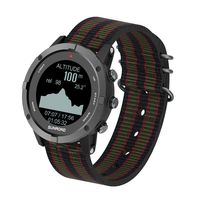 Montre de sport en acier avec GPS, baromètre, boussole, altimètre numérique, moniteur de fréquence cardiaque, fonctionnalités résistantes à l'eau pour le cyclisme