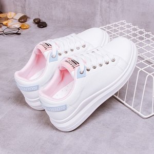 Whale Will Summer Sneakers Sportive da Donna con Punta Rotonda, Tomaia in PU Artificiale e Chiusura con Fascia Elastica, Colore Bianco - Product Image 3