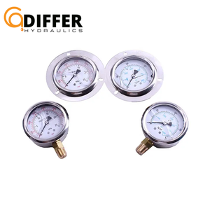 공장 가격 스테인리스 액체 물 채워진 고압 계기 미터 10Bar - Product Image 5