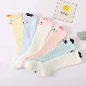 Spring And Autumn New Children's Middle Tube Socks Baby Newborn Boys And Girls Knee Socks Anti Mosquito Socks