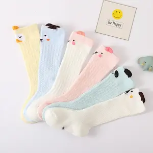 Chaussettes avec tube central pour enfants, socquettes anti-moustiques pour bébés, nouveau-nés, garçons et filles, à hauteur des genoux, nouvelle collection printemps-automne