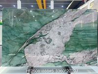 Dalle de marbre vert émeraude de luxe Patek Emerald Marble Luxury Green Vein, pierre exotique vert émeraude pour intérieur haut de gamme