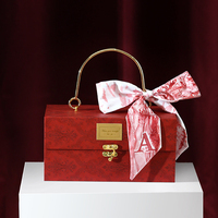 Boîte portable de Noël rétro verte haut de gamme, boîte cadeau pour la Saint-Valentin, boîte à bonbons de mariage, ensemble de vente en gros, type carton