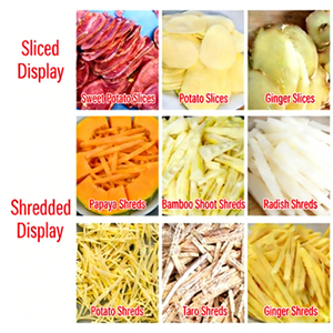 Máquina Elétrica Eficiente de Aço Inoxidável para Fatiar e Triturar Banana, Gengibre, Alho, Batata e Cebola - Product Image 6