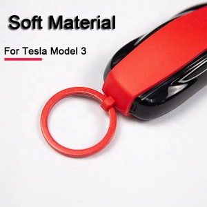 Housse de protection pour porte-clés Tesla, en Silicone souple, pour modè<span class=keywords><strong>les</strong></span> 3/S/X/Y, accessoires de <span class=keywords><strong>voiture</strong></span> - Product Image 4