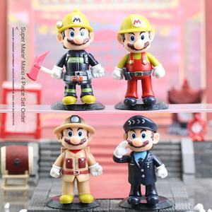 Para <span class=keywords><strong>Super</strong></span> <span class=keywords><strong>Mario</strong></span> Toy Adornos decorativos de escritorio de mano con <span class=keywords><strong>Luigi</strong></span> y <span class=keywords><strong>Bros</strong></span>. Traje modelo PVC al por mayor - Product Image 1