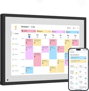 In Stock US Warehouse 10.1 Inch Plastic Frame Digital <b>Calendar</b> with Clock MP3 Video Playback & Touchscreen - Product Image 1