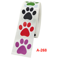 Autocollants populaires en forme de patte de chien pour animaux de compagnie, étiquettes autocollantes, décalcomanies murales en forme d'animaux pour jouets d'enfants