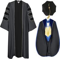 Robes de Cérémonie de Remise des Diplômes de Luxe Unisexe en Gros – Toges Doctorales et Uniformes Scolaires avec Chapeau de Cérémonie
