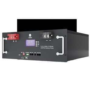 แบตเตอรี่โซลาร์ LiFePO4 เกรด 51.2V 100Ah แบบติดตั้งบนแร็ค พร้อมระบบจัดการแบตเตอรี่อัจฉริยะ (Smart BMS) สำหรับเก็บพลังงานภายในบ้าน กำลังไฟ 5-10kW รองรับการสื่อสารผ่าน CAN สีดำ น้ำหนัก 51000 กรัม - Product Image 1