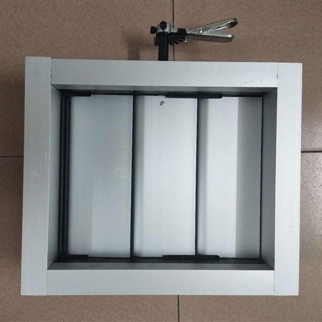 GI Galvanized Iron Opposed Blade Air Volume Control Damper HVAC Air Duct Airflow Regulator