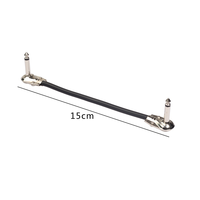 Kabel Patch Gitar Kabel Pedal Gitar dengan Steker Sudut Kanan Logam Kabel Patch Papan Pedal Premium untuk Amp/Amplifier/Mixer