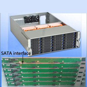 4U Hot-Swap Rack-<span class=keywords><strong>Server</strong></span> <span class=keywords><strong>24</strong></span>-Festplatten-Speichergehäuse mit Lüfter ATX CRPS Redundante Stromversorgung EATX Motherboard-Steckplatz Vorrätig - Product Image 4