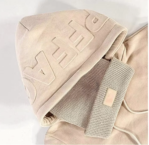 Хит продаж 2026: Толстовка с тиснением Heavyweight, с индивидуальным логотипом, толстовки с 3D-вышивкой на заказ - Product Image 4