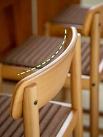 Tabouret de bar en bambou à hauteur de comptoir avec dossier, chaise d'îlot de cuisine avec coussin et repose-pieds, tabouret haut en bambou naturel pour bar à domicile