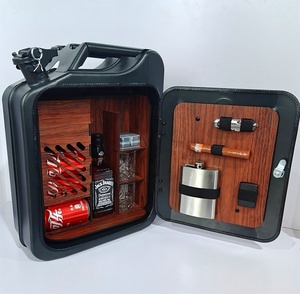 Tủ rượu <span class=keywords><strong>mini</strong></span> di động kiểu thùng chứa rượu whisky, quà tặng đặc biệt 20L, bộ quầy bar Giáng sinh - Product Image 6