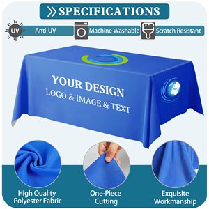 ผ้าปูโต๊ะสั่งทำพร้อมข้อความโลโก้ธุรกิจ ผ้าปูโต๊ะส่วนตัวสำหรับธุรกิจ ผ้าปูโต๊ะสั่งทำพร้อมโลโก้สำหรับวันเกิด - Product Image 3