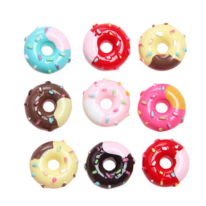 Schattige Fee-Stijl Mini Donut Bedels Kleurrijke Hars Diy Haaraccessoires Telefoonhoesjes Schoenen Decoratie - Product Image 2