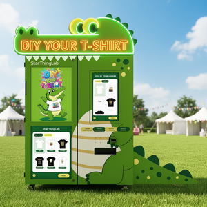 AI Printed T-Shirt Automatic Vending Machine with Stainless Steel Body 32-inch Touch Screen for Shopping Malls & Scenic Areas - Product Image 1