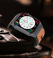 Reloj Inteligente con Bomba de Aire, Tarjeta SIM 4G, Pantalla AMOLED, Correa de Cuero, Sistema Operativo Android, Asistente de Voz con IA, Monitor de Sueño, Magnético