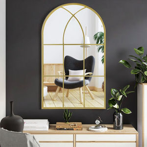 Miroir mural de luxe sur mesure, grand format, avec cadre en fer noir, design contemporain, à suspendre, en verre fait main, New <span class=keywords><strong>Hope</strong></span> - Product Image 3