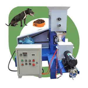 Tam üretim hattı kedi köpek şamandıra balık değirmen pelet yem üretimi ekstruder evcil hayvan gıda işleme makinesi