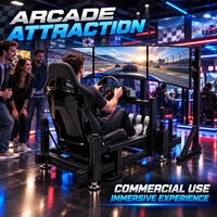 Simulateur de conduite de voiture VR électrique, construction en plastique et métal, ensemble complet, cockpit de course de karting, machine d'arcade intérieure pour 1 joueur