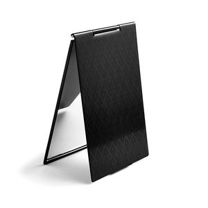 Aluminum Black High End Texture Thin Type Men Use Fashion <b>Compact</b> Pocket <b>Mirror</b> - Product Image 6