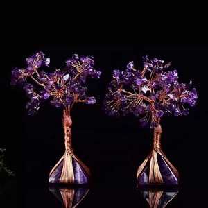Árbol de la Abundancia de Cristal de Amatista con Alambre de Cobre, Árbol de la Vida de Piedra Feng Shui para Decoración del Hogar u Oficina - Product Image 2