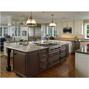 CBMmart Solid Wood PVC Custom Complete Modern Glossy Shaker Cupboards Island <strong>Kitchen</strong> Cabinets Set Style Customer <strong>Kitchen</strong> Design - Product Image 1