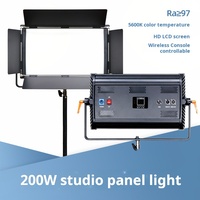 Panneau lumineux LED professionnel 200W pour studio, 1152 LED, CRI97, bicolore 3200K 5600K, gradation DMX pour diffusion en direct TikTok