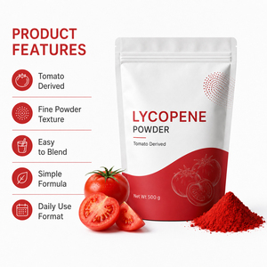 Licopeno Certificado HALAL de Primera Calidad a Precio de Fábrica, Antioxidante, Alto en Proteínas, Sin Gluten, Bajo en Grasas, Suplemento Natural en Polvo Instantáneo - Product Image 4