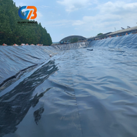 Bâche géomembrane HDPE/LLDPE pour bassin, protection anti-UV, épaisseur 1 mm, échantillon gratuit disponible, pour pisciculture, aquaculture, barrage, décharge sanitaire, durée de vie 5 ans et plus