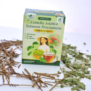 Mélange de tisanes de Centella Asiatica (petite feuille) et de Solanum Procumbens, séché à froid, 2g, boisson santé premium avec 40 sachets de thé, Vietnam - Product Image 1