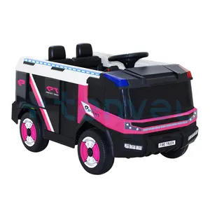 China Factory children Ride On car Fire Fighting Engineer Truck 12V RC electric Toys Car With Water Tank Gun Kids Ride On Car