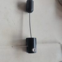 Kits de câbles suspendus en aluminium pour suspension simple avec fixation au plafond pour affichage de signalétique, etc. Panneau anodisé noir 19*25 10mm Max.