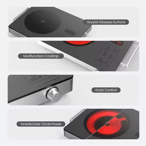 Tốt Nhất Bán 220V Hồng Ngoại Nồi Điện Thủy Tinh Hàng Đầu Đa-Chức Năng Hộ Gia Đình Bếp Cho Đun Nung Chiên Hơi Nước Nhanh Chóng Sưởi Ấm 1 Năm - Product Image 4