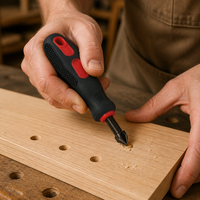 Kit de débavureurs manuels ergonomiques 13, 16, 19 mm avec poignée souple pour le travail du bois – 3 tailles