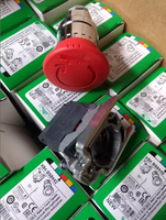 Nouveau bouton d'arrêt d'urgence en métal d'origine XB4BS8442 XB4-BS8442 (ZB48S844+ZB4BZ102) avec tête champignon rouge et réinitialisation par rotation
