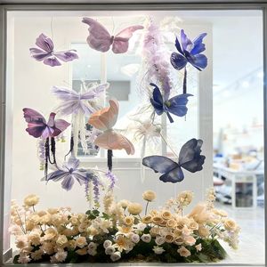 Konservierte Blumen-Schmetterlingsbox als Hintergrund für Hochzeitsfotoshootings & Bühnendekoration - Product Image 2