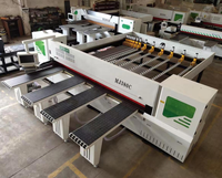 Scie à panneaux horizontale CNC automatique pour la découpe du bois, machine robuste de haute précision avec composants PLC
