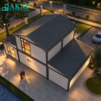 Maison préfabriquée mobile AKAY Tiny, conteneur de 20 pieds ou 40 pieds, imperméable, isolée, en acier léger, villa modulaire pour résidence privée