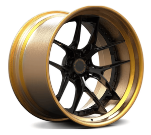 Rines de Auto de Lujo en Negro Brillante de 17-24 Pulgadas, Personalizables, 2 Piezas, Forjados, con Borde Profundo Cóncavo, para Autos de Pasajeros - Product Image 6