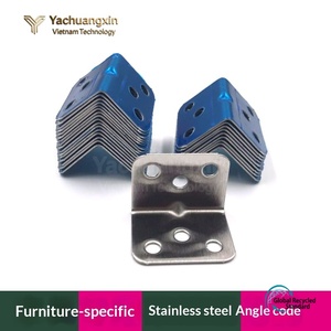 Stainless <b>Steel</b> Flat Corner <b>Bracket</b> Connector for Construction Hardware - Product Image 6