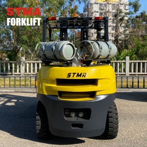 स्टेमा 5 टन एलपीजी गैस प्रोपेन इनडोर फोर्कलिफ्ट 5000 किलोग्राम क्षमता काउंटर बैलेंस गैसोलीन इंजन नया इस्तेमाल चीनी फोकलिफ्ट मस्ट - Product Image 5