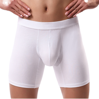 Sous-vêtements de sport élastiques pour hommes, grands shorts de course respirants, caleçons allongés avec logo personnalisé, taille séparée par balle