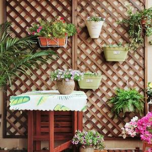 Lit de jardin surélevé en <span class=keywords><strong>bois</strong></span> avec treillis pour escalade de vigne carbonisé pour la culture de légumes herbes fleurs - Product Image 3