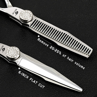 6 pouces en acier inoxydable professionnel barbier coupe de cheveux ciseaux salon de coiffure outils ménage ciseaux amincissants