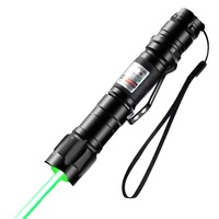 Pointeur laser vert rouge violet haute puissance longue portée, stylo laser extérieur à lumière étoilée avec mise au point réglable