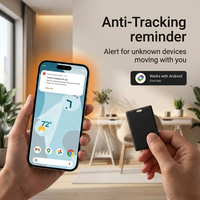 Traceur de cartes en plastique compatible Google Find My pour Android, étanche à la poussière IP6X, pour localiser clés et portefeuille